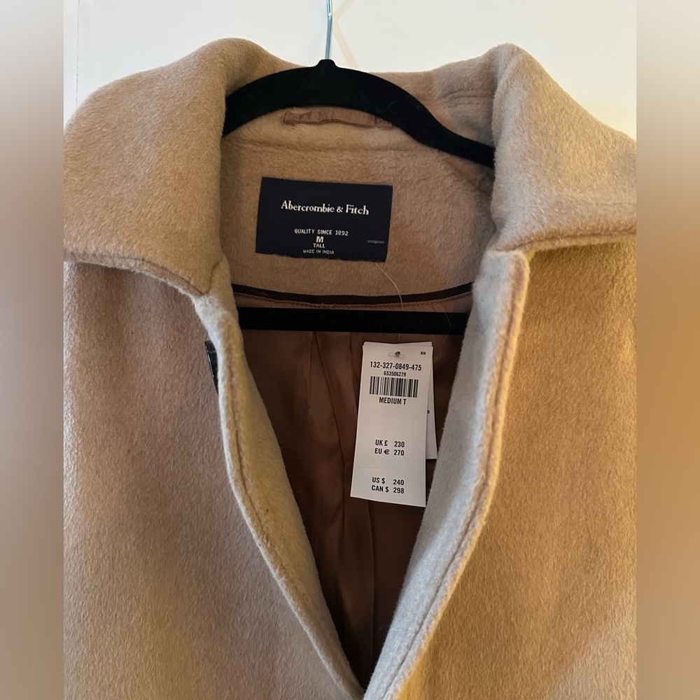 Abercrombie & Fitch Tan Trench Coat - Picture 4 of 6